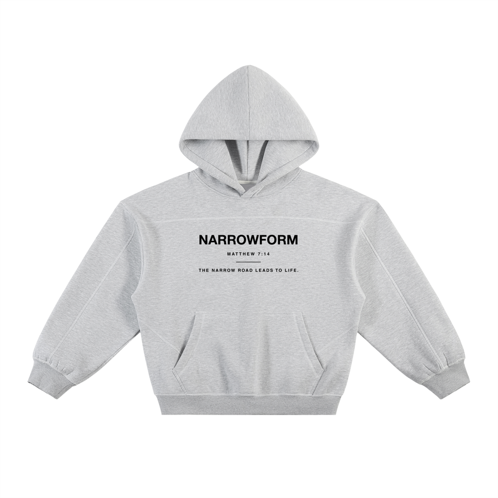 NARROWFORM Stitched Boxy Fleece Hoodie