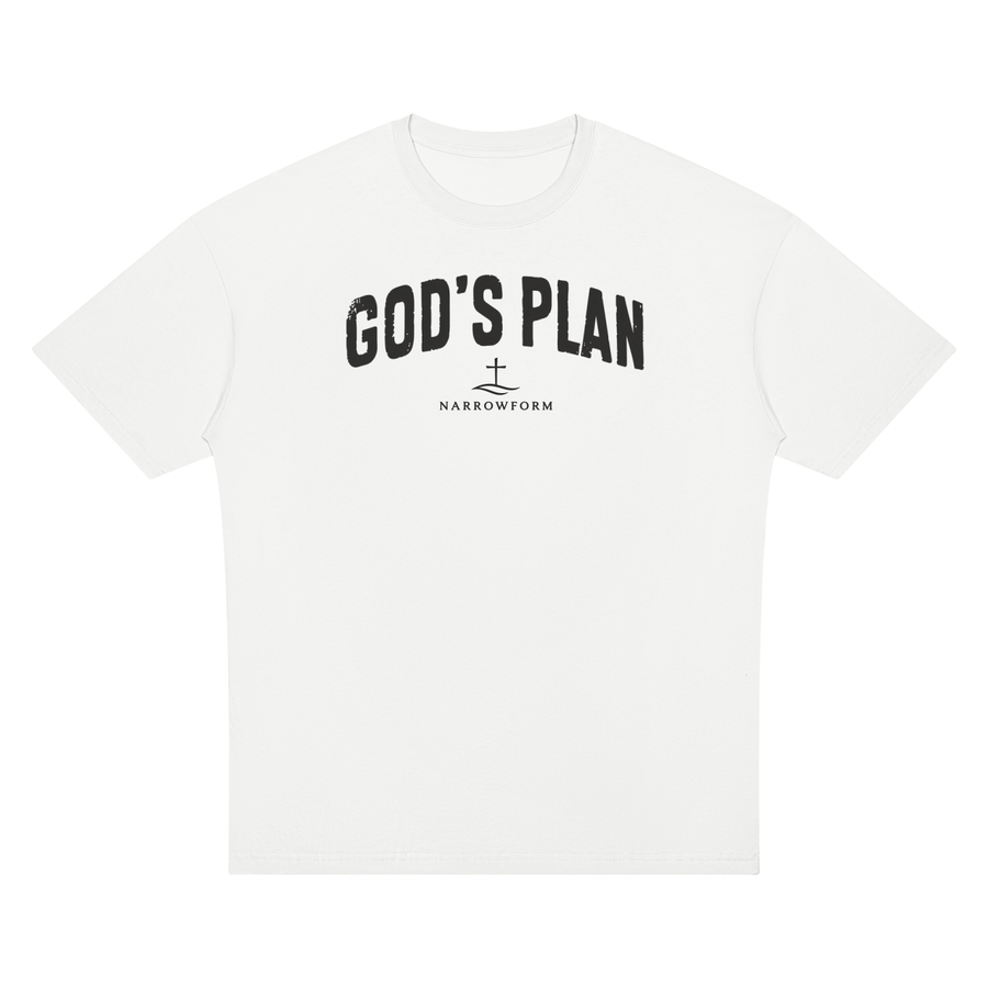 (NEW) God's Plan Drop Shoulder Tee